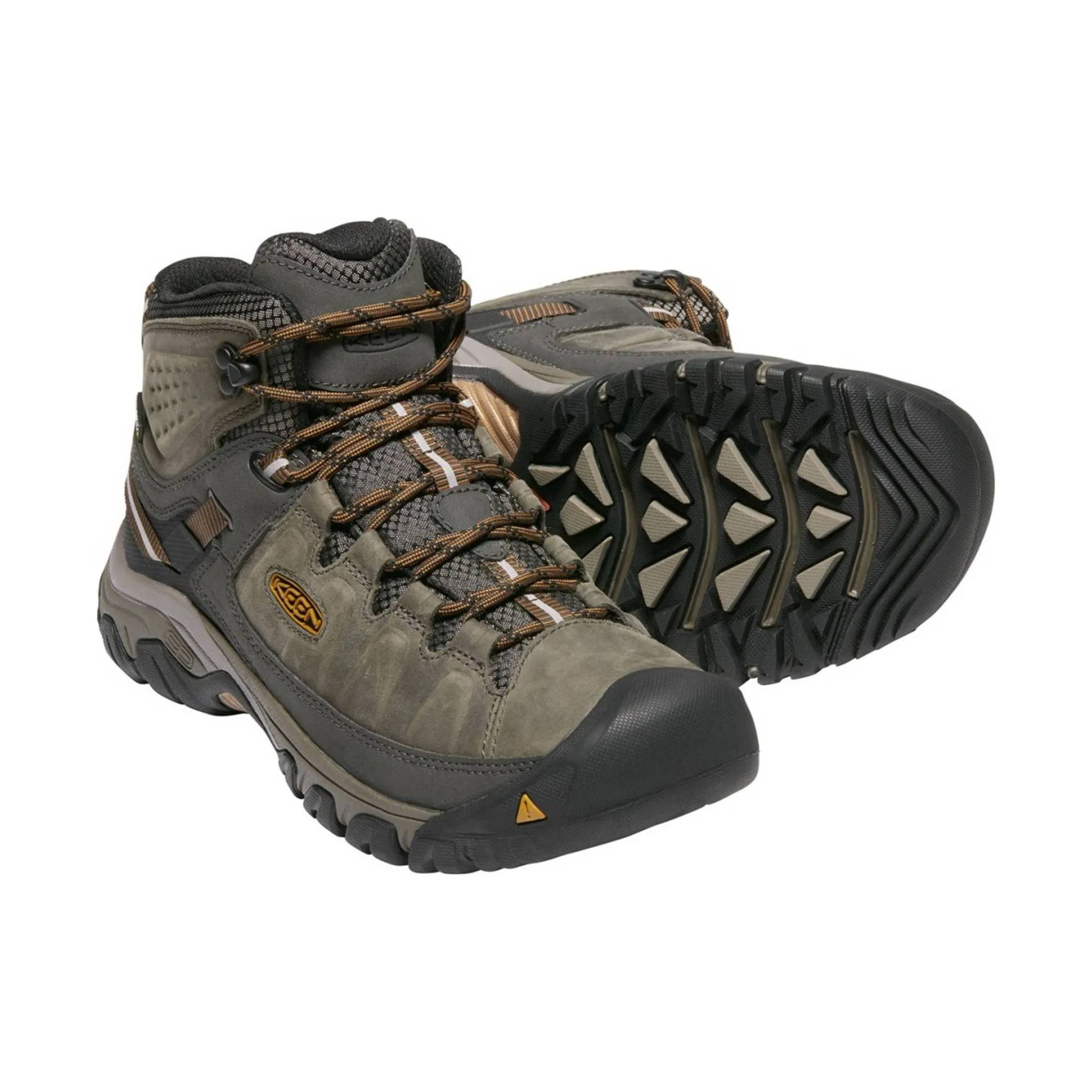 KEEN Men's Targhee III Waterproof Mid Boot - Black Olive/ Golden Brown - ONLINE STORE CREDIT/EXCHANGE ONLY