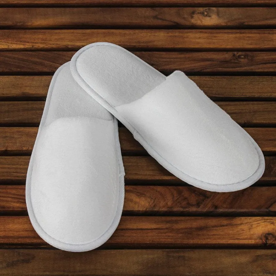 Kids Closed Toe Velour Slippers, Non-Slip Sole, Comfort & Breathable