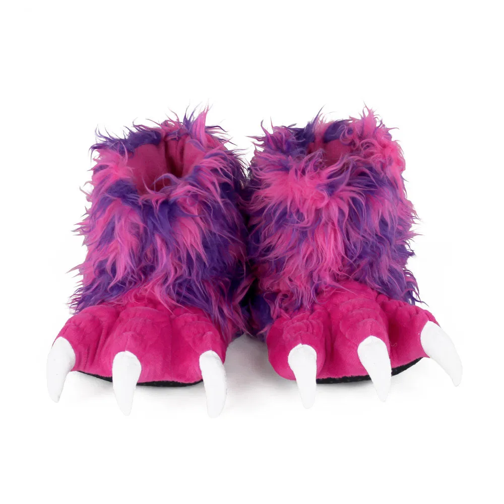 Kids Pink Monster Claw Slippers