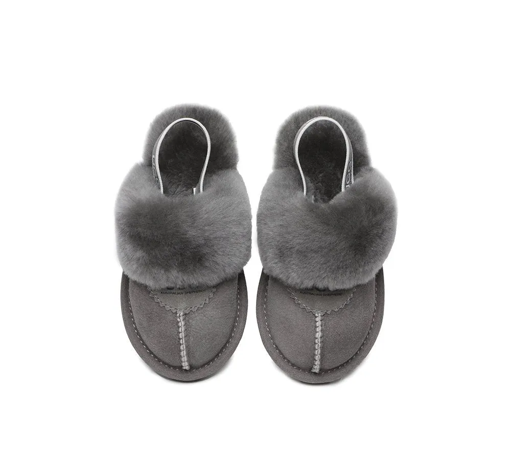 Kids Ugg Slingback Slippers Sandals Waffle Plus