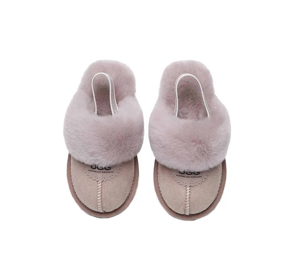 Kids Ugg Slingback Slippers Sandals Waffle Plus