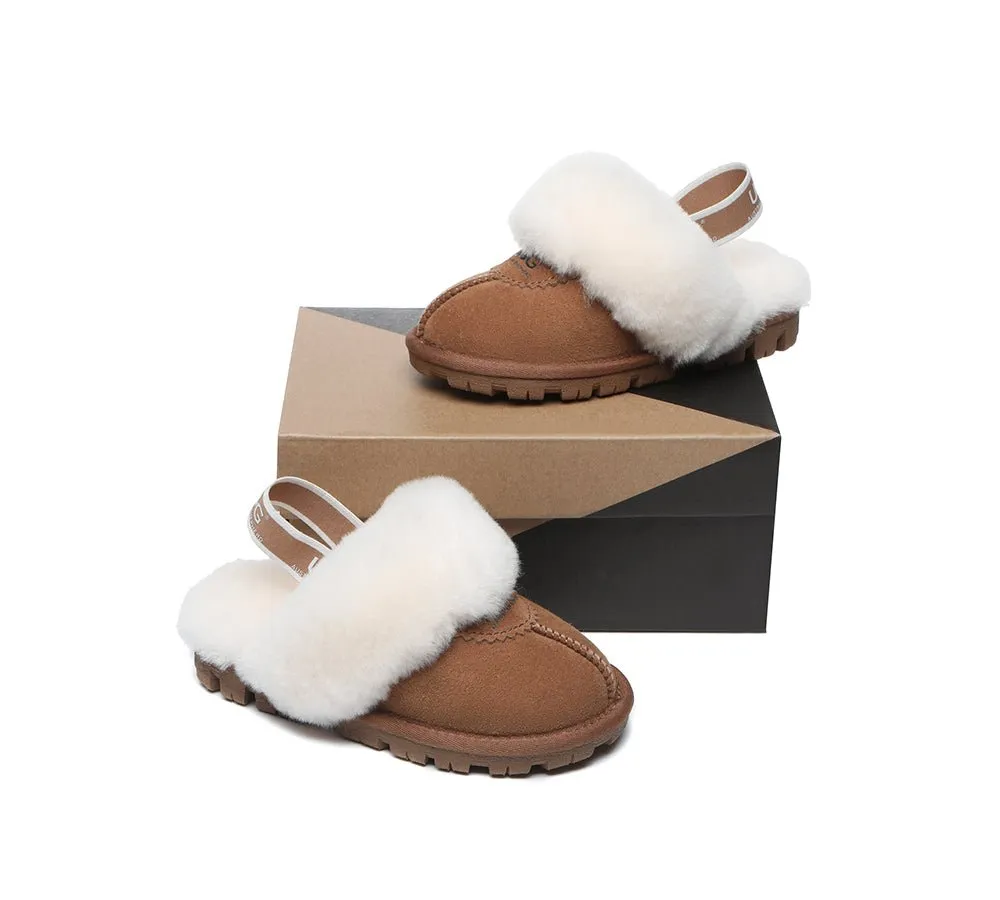 Kids Ugg Slingback Slippers Sandals Waffle Plus