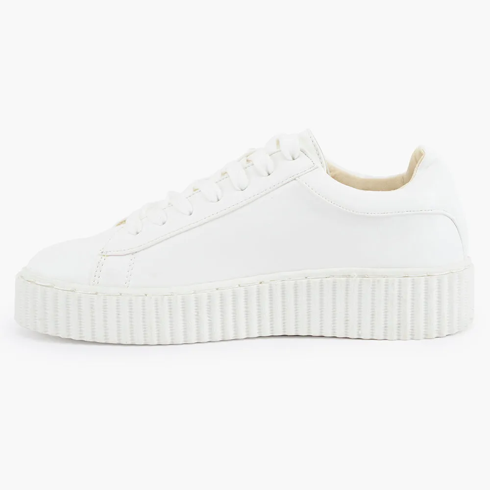 Lace Up Flatform Creeper