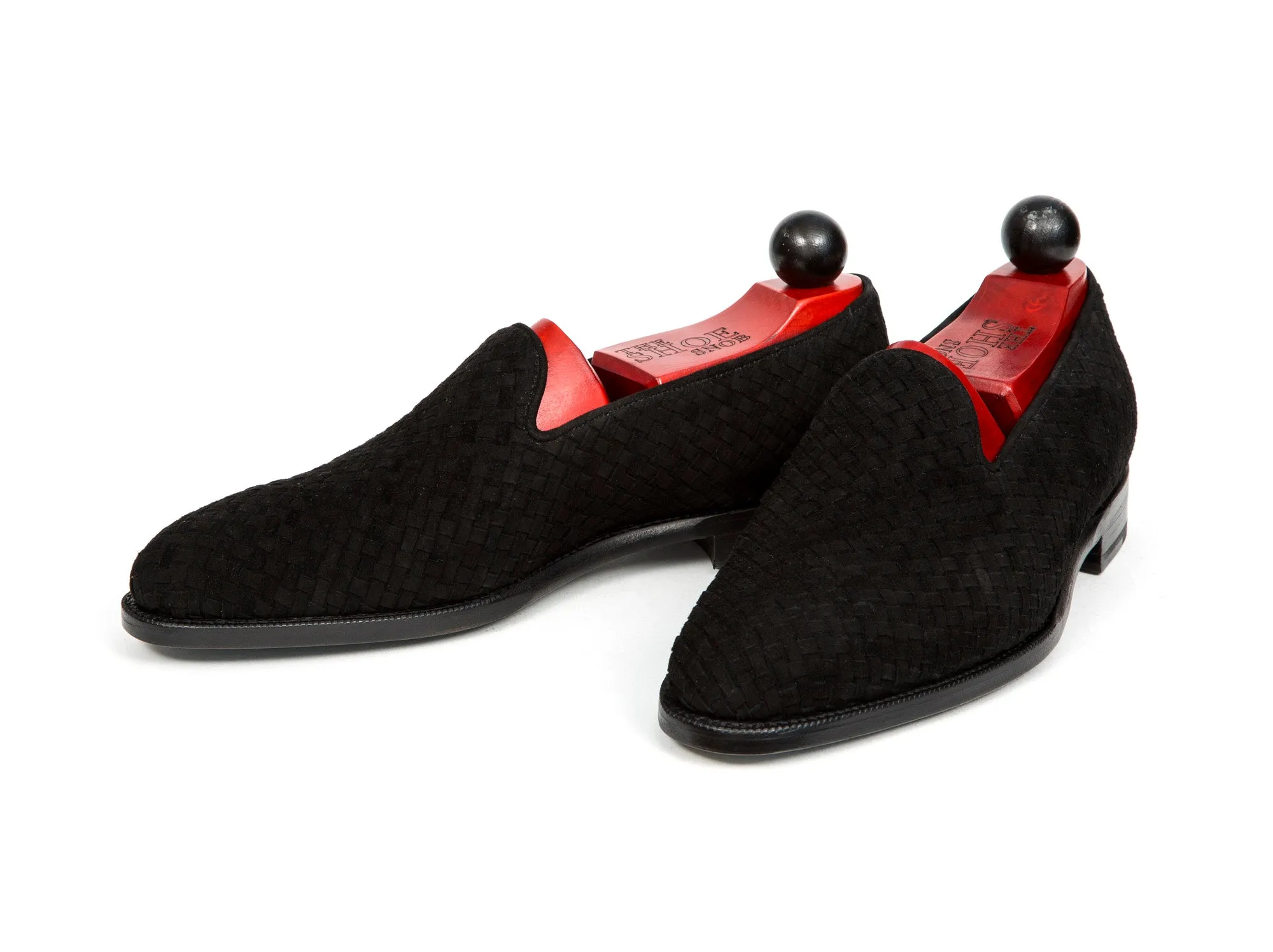 Laurelhurst II - MTO - Braided Black Suede - TMG Last - Single Leather Sole