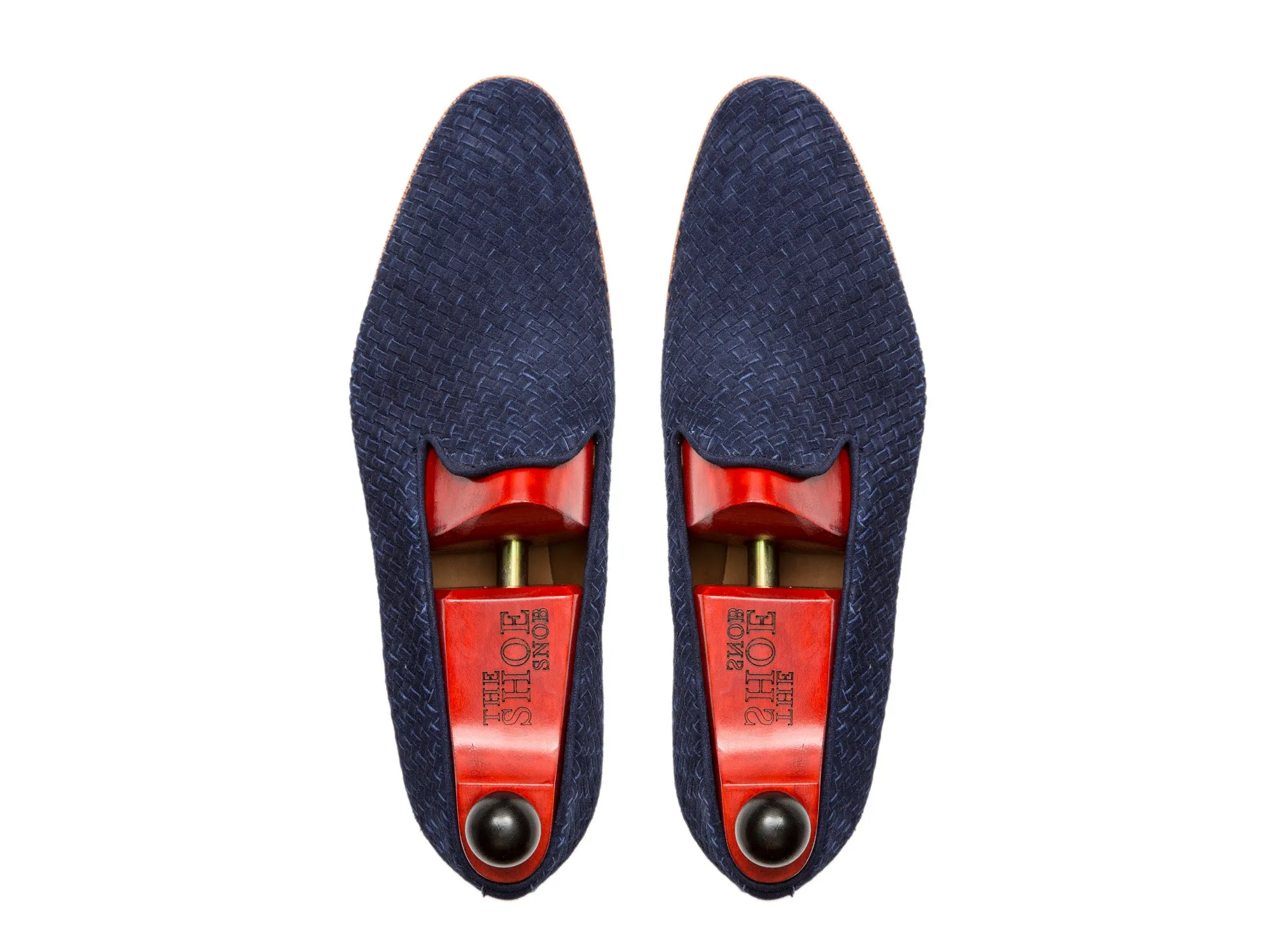 Laurelhurst II - MTO - Braided Navy Suede - TMG Last - Natural Single Leather Sole