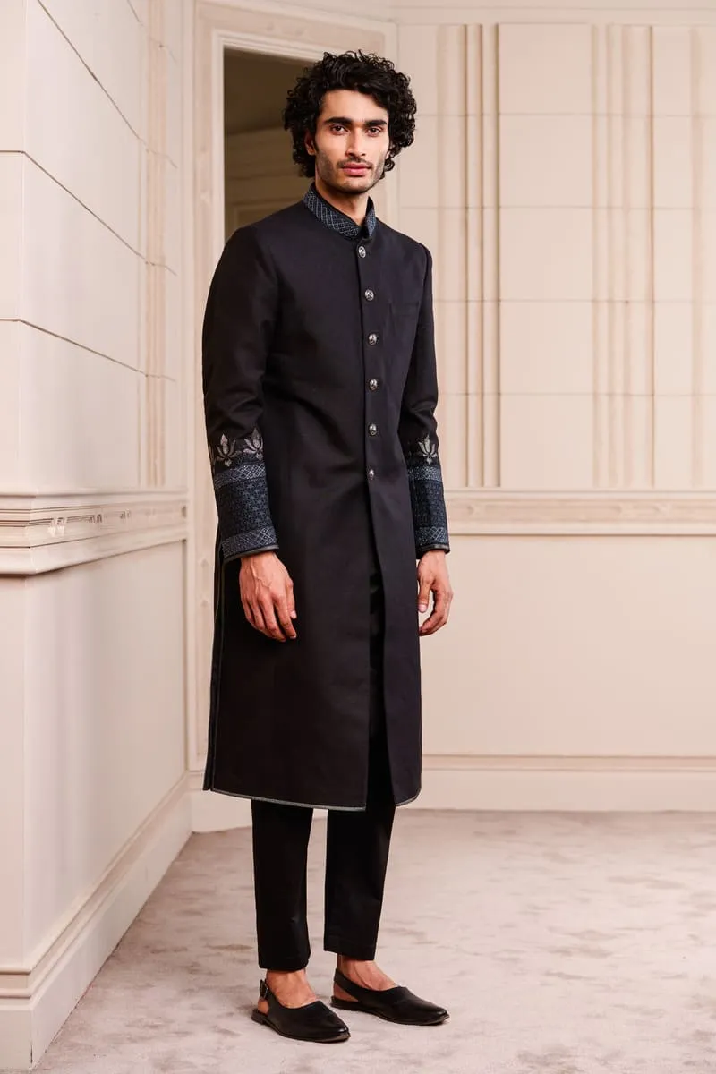 Linen Swaroski Sherwani