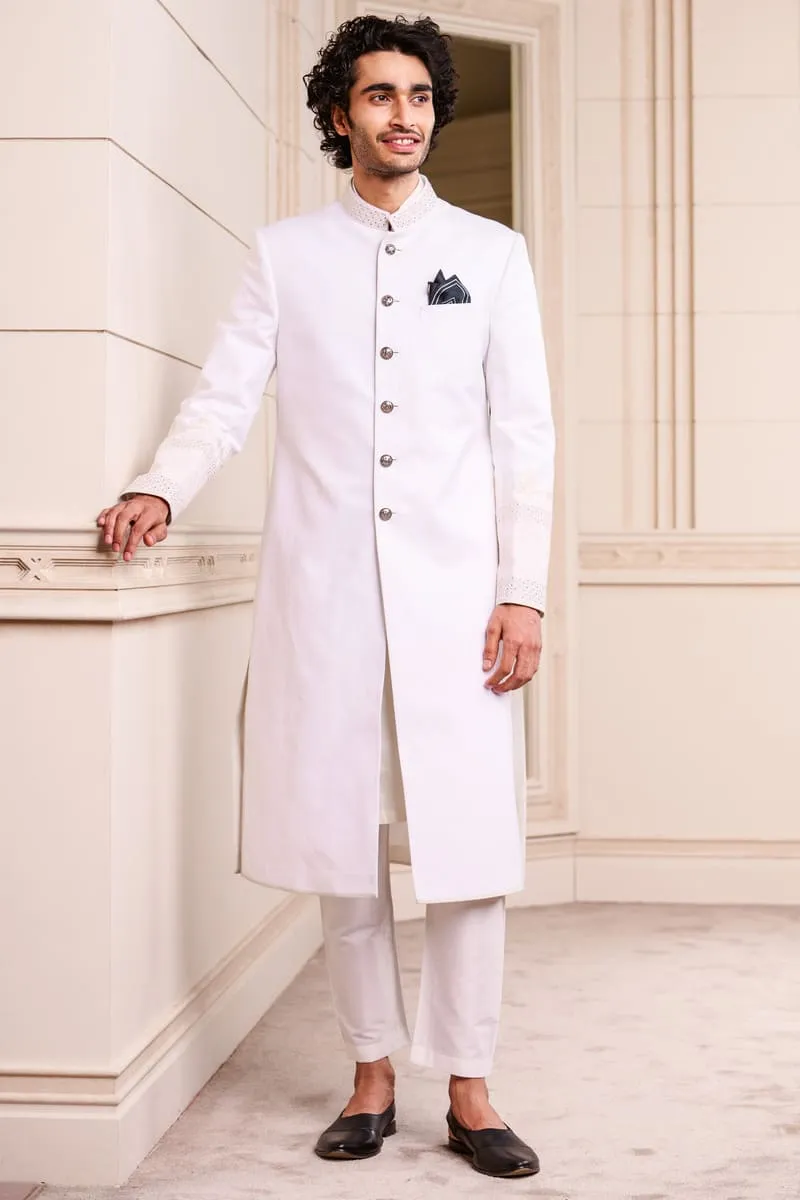 Linen Swaroski Sherwani