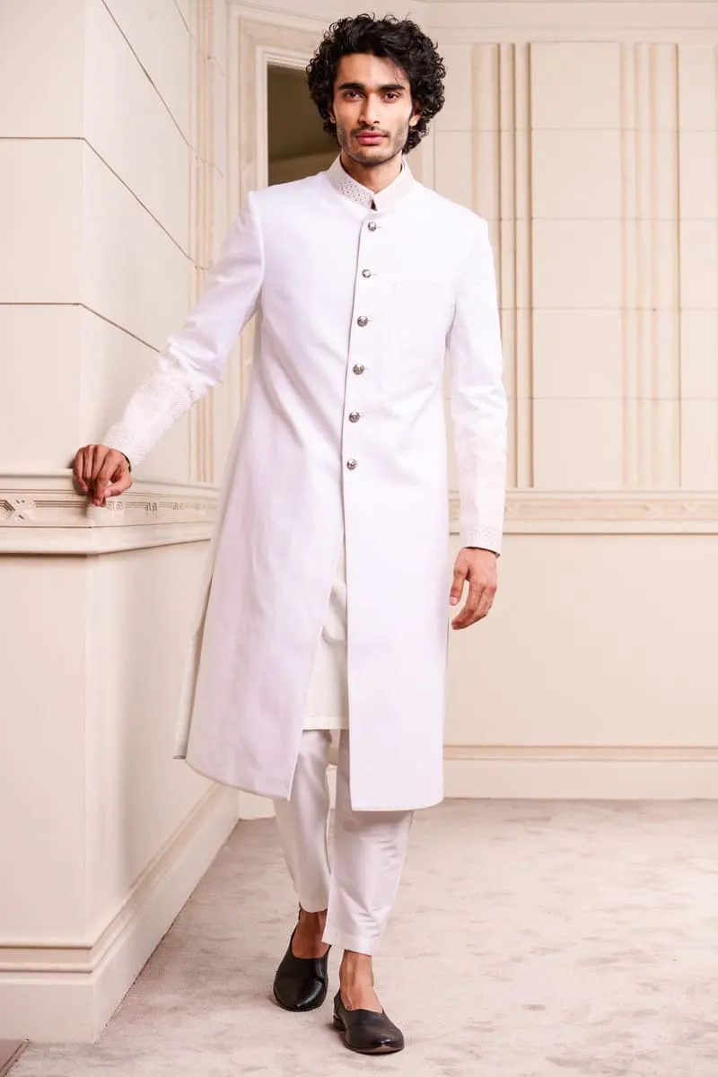 Linen Swaroski Sherwani