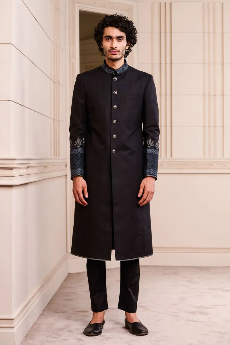 Linen Swaroski Sherwani