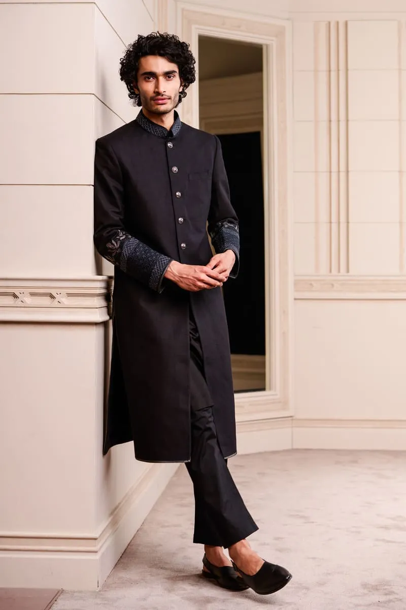 Linen Swaroski Sherwani