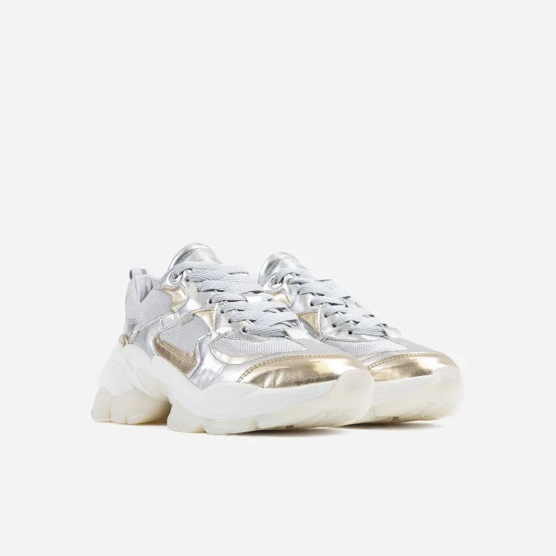 Linny Silver Gold Chunky Sneakers