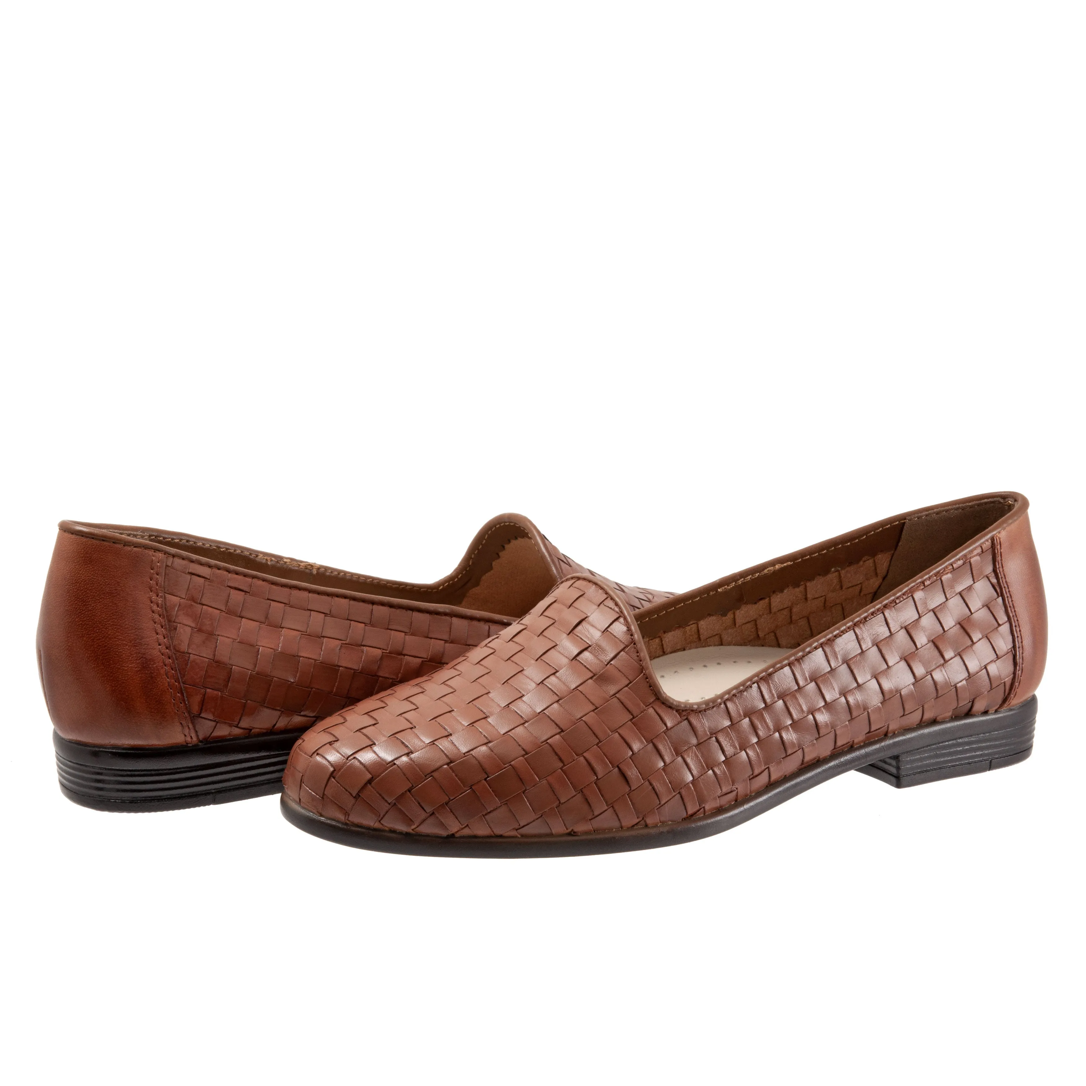 Liz Woven Tan Slip-on Shoes