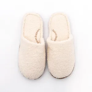 M&S Cream Soft Fluffy Fleece Mule Slippers