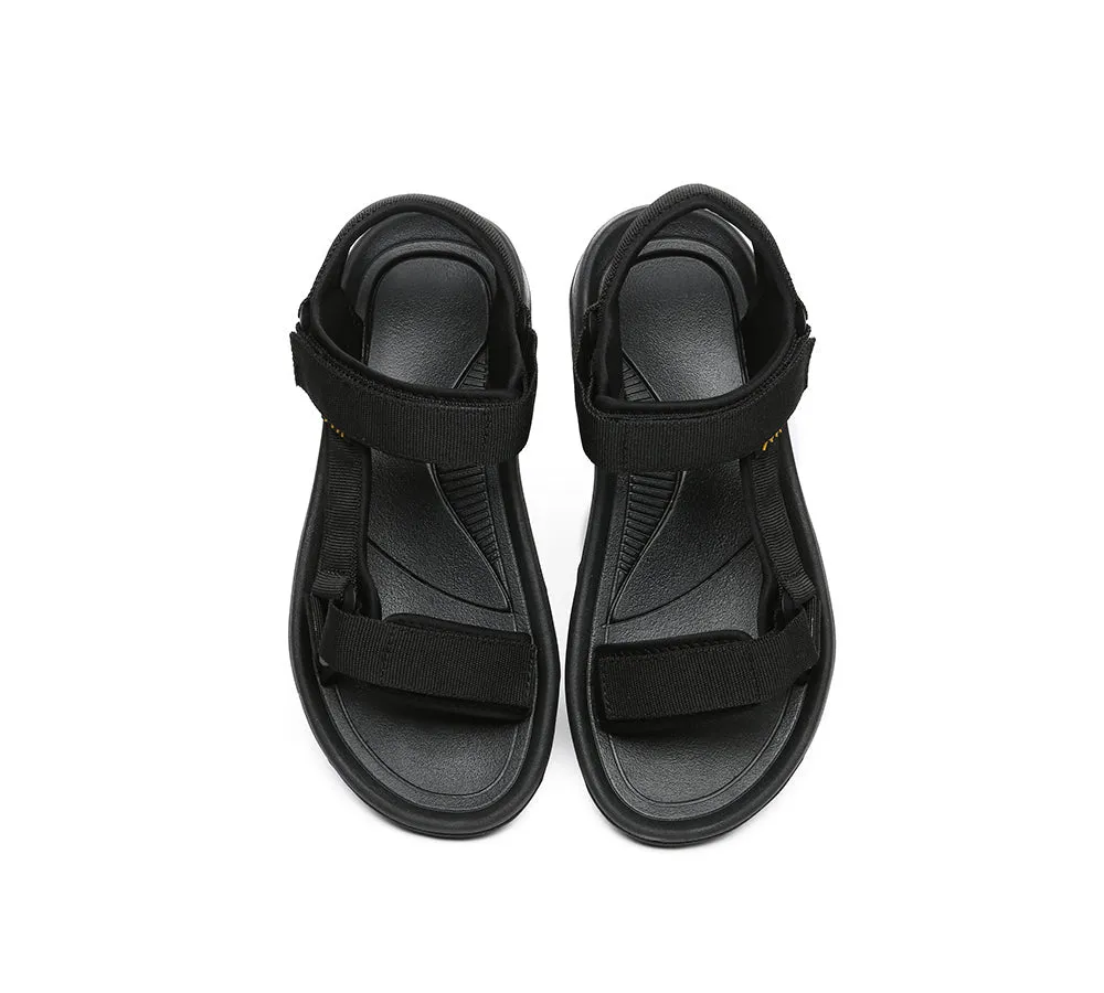 Men's Summer Sandals Black Strap Sandals Luciano