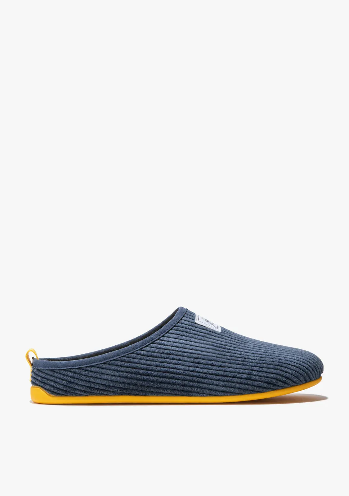 Mercredy Navy/Yellow Soft Cord Slippers