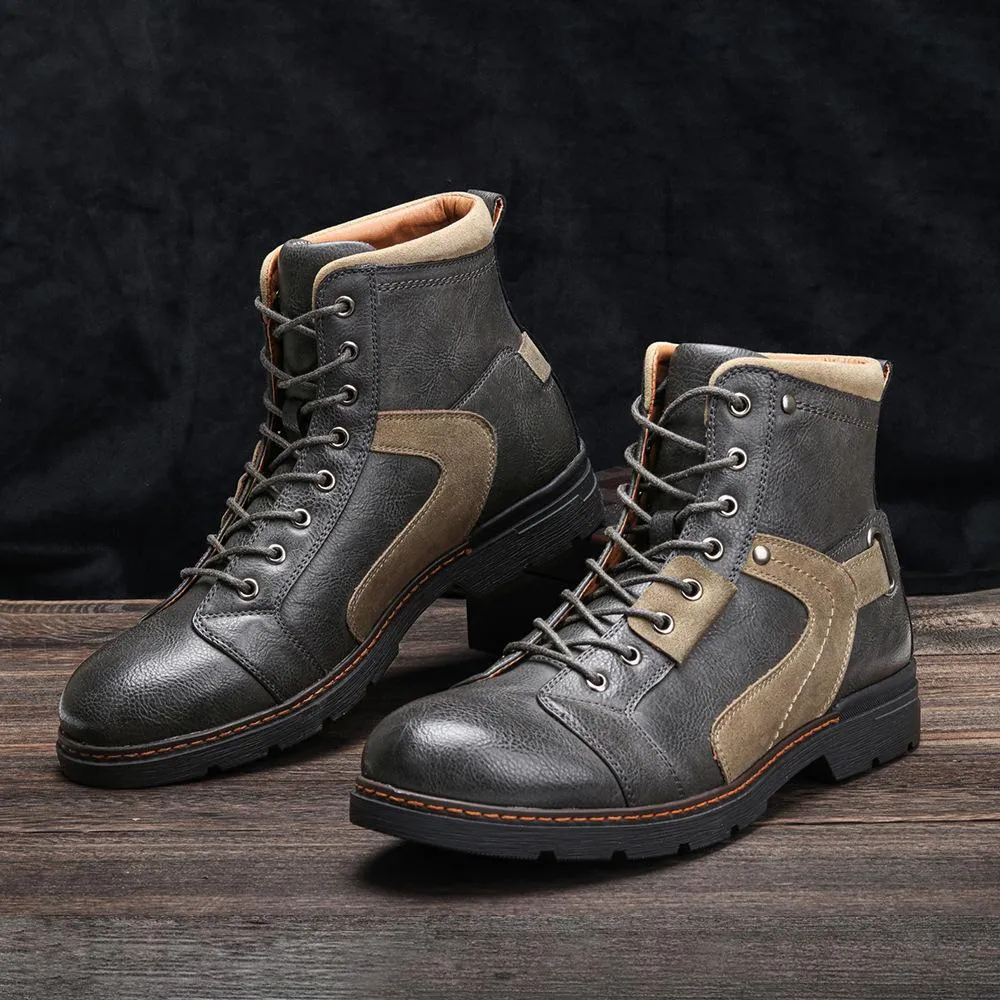 Motorcycle Men's Leather Boots