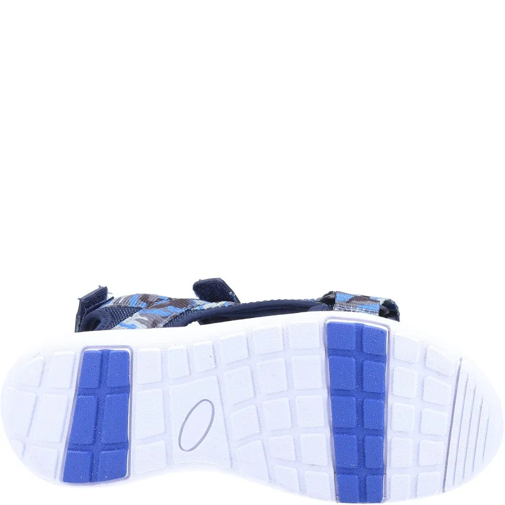 Navy Miles Quarter Strap Junior Sandals