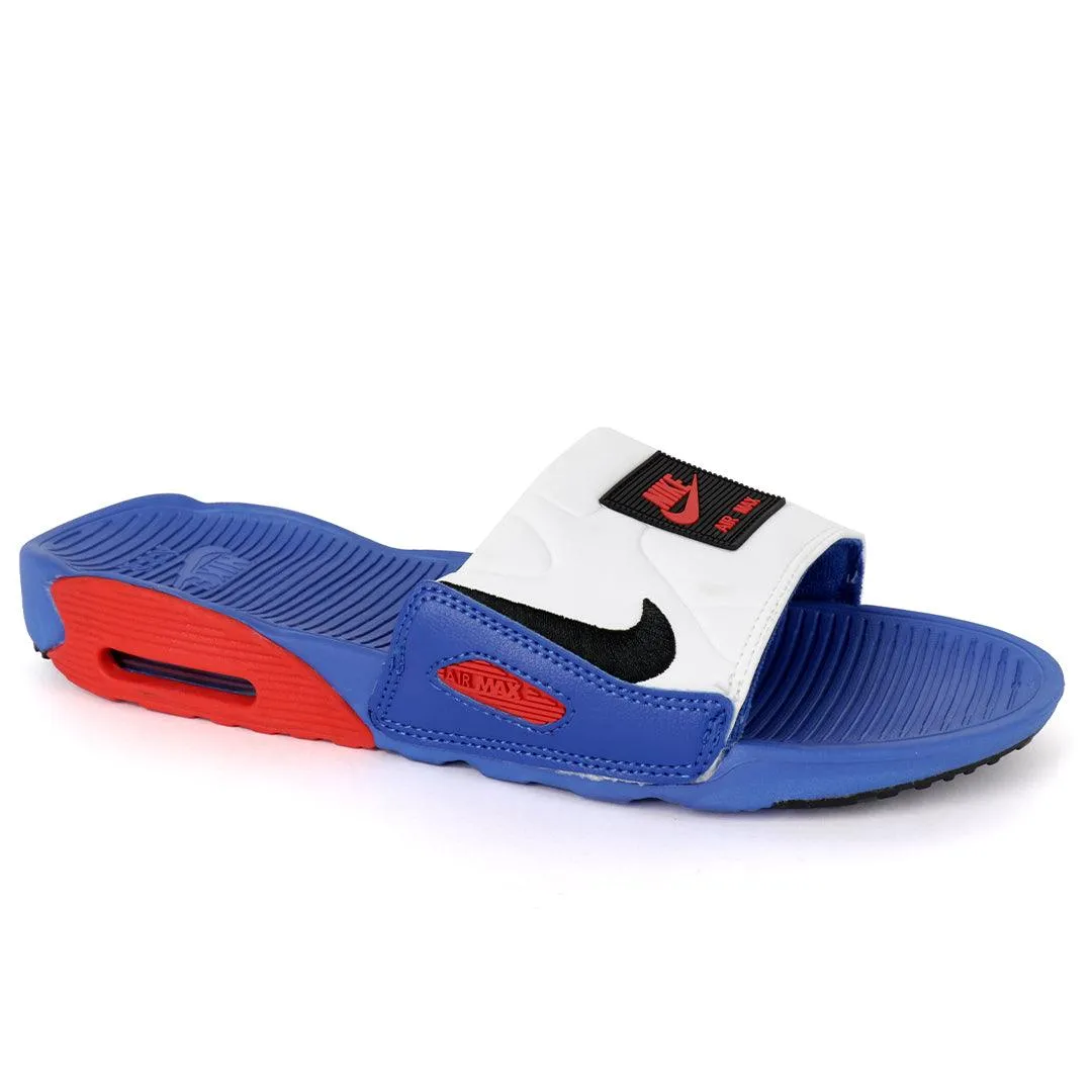 NK Camden Blue And Red Design Sneaker Sole Slide