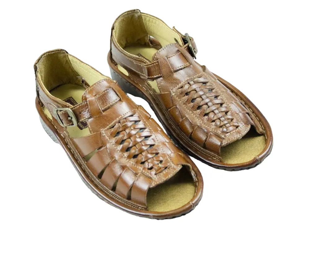 Omega Leather Kgosi Light Brown Youths Sandal