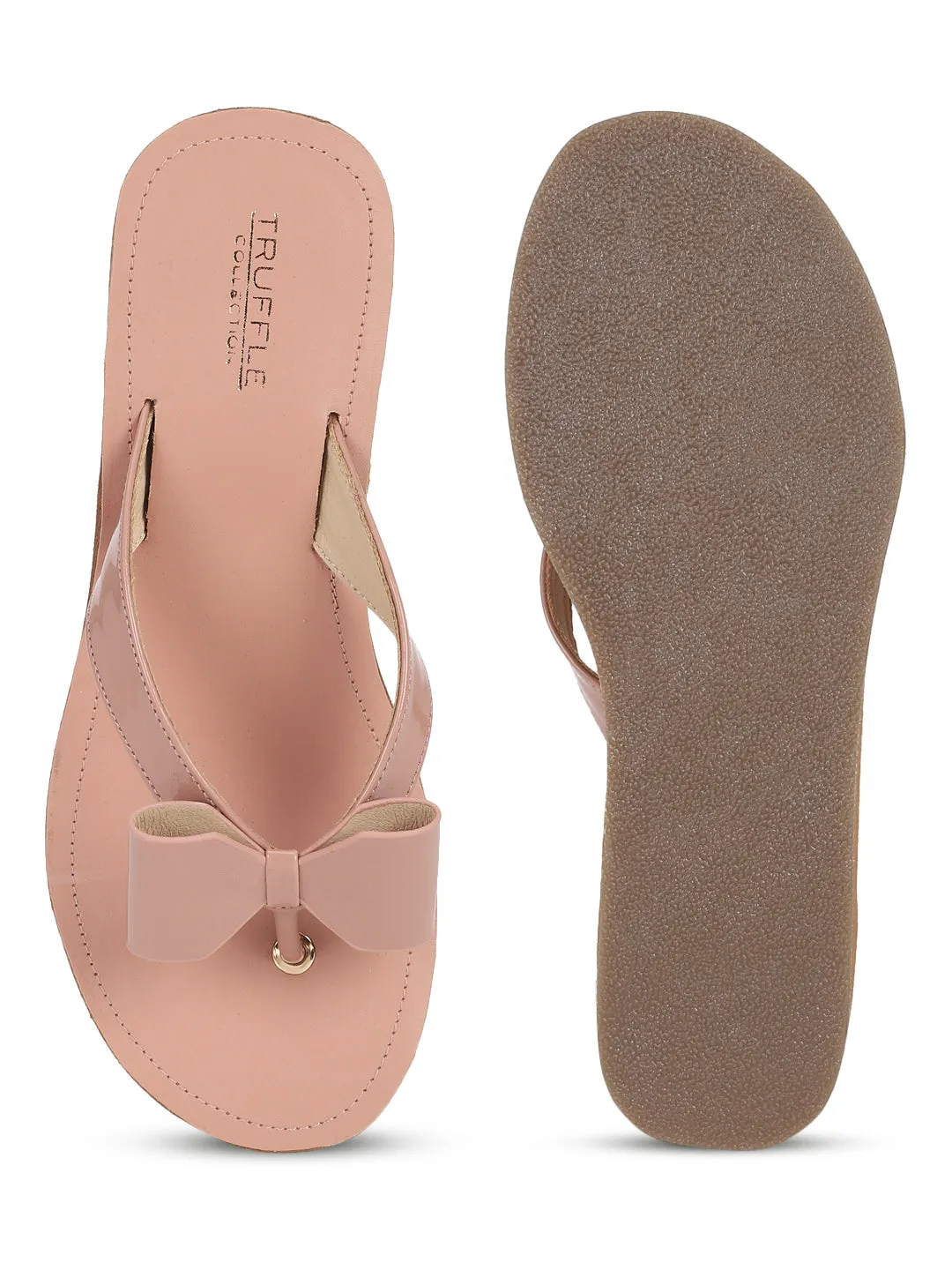 Peach Patent Slip-On Wedges (TC-MSI-477-PEAC)