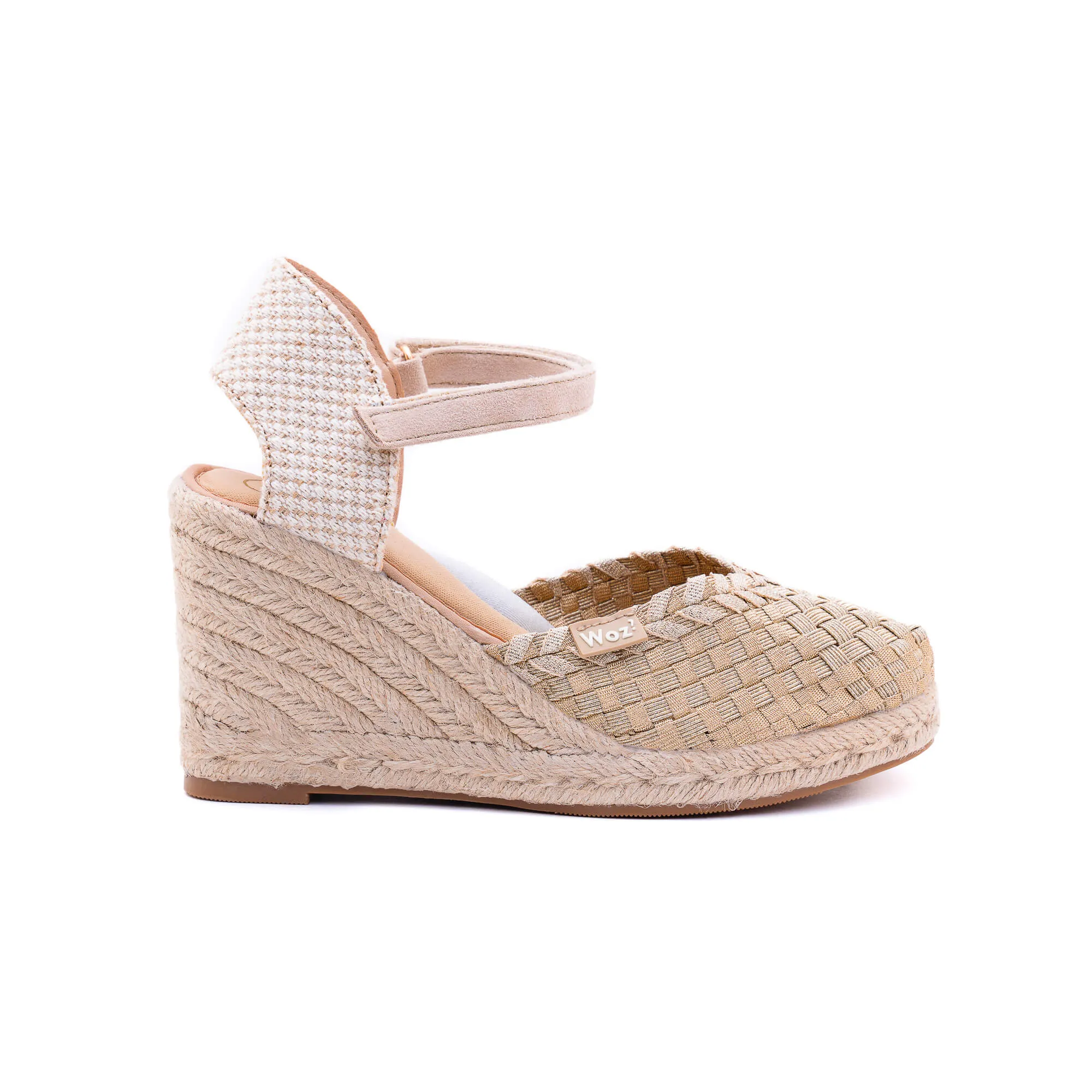 Pisa Light Gold Espadrilles