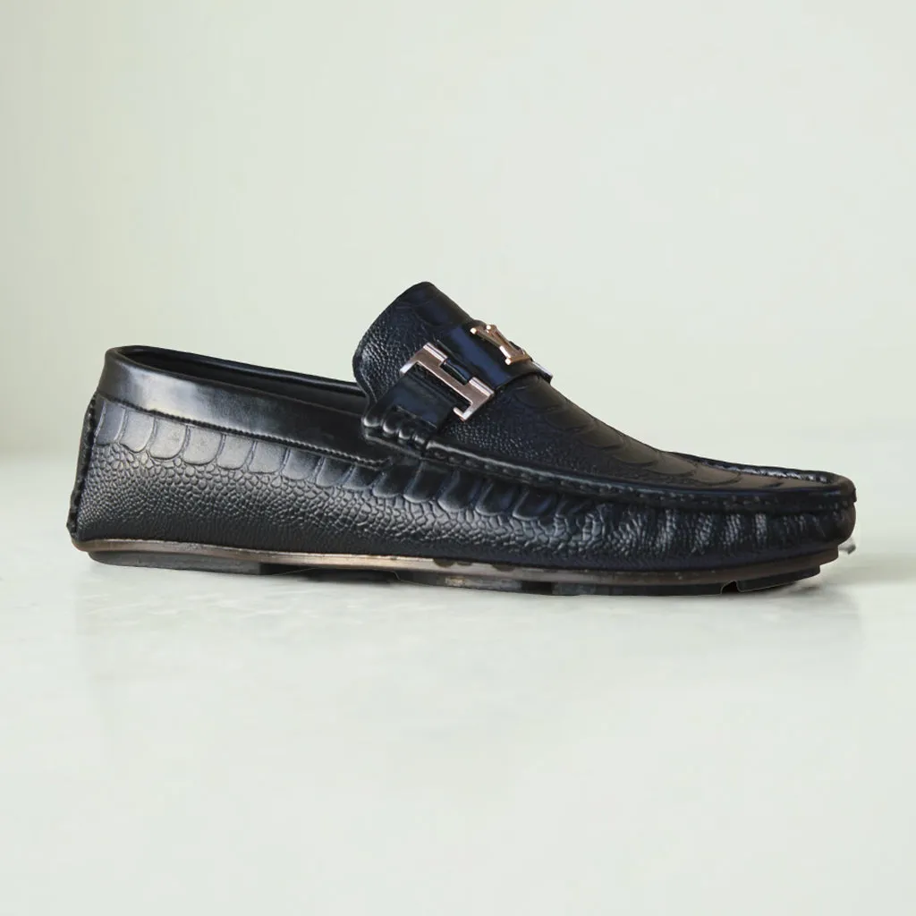 Plain Casual Black Loafer for men