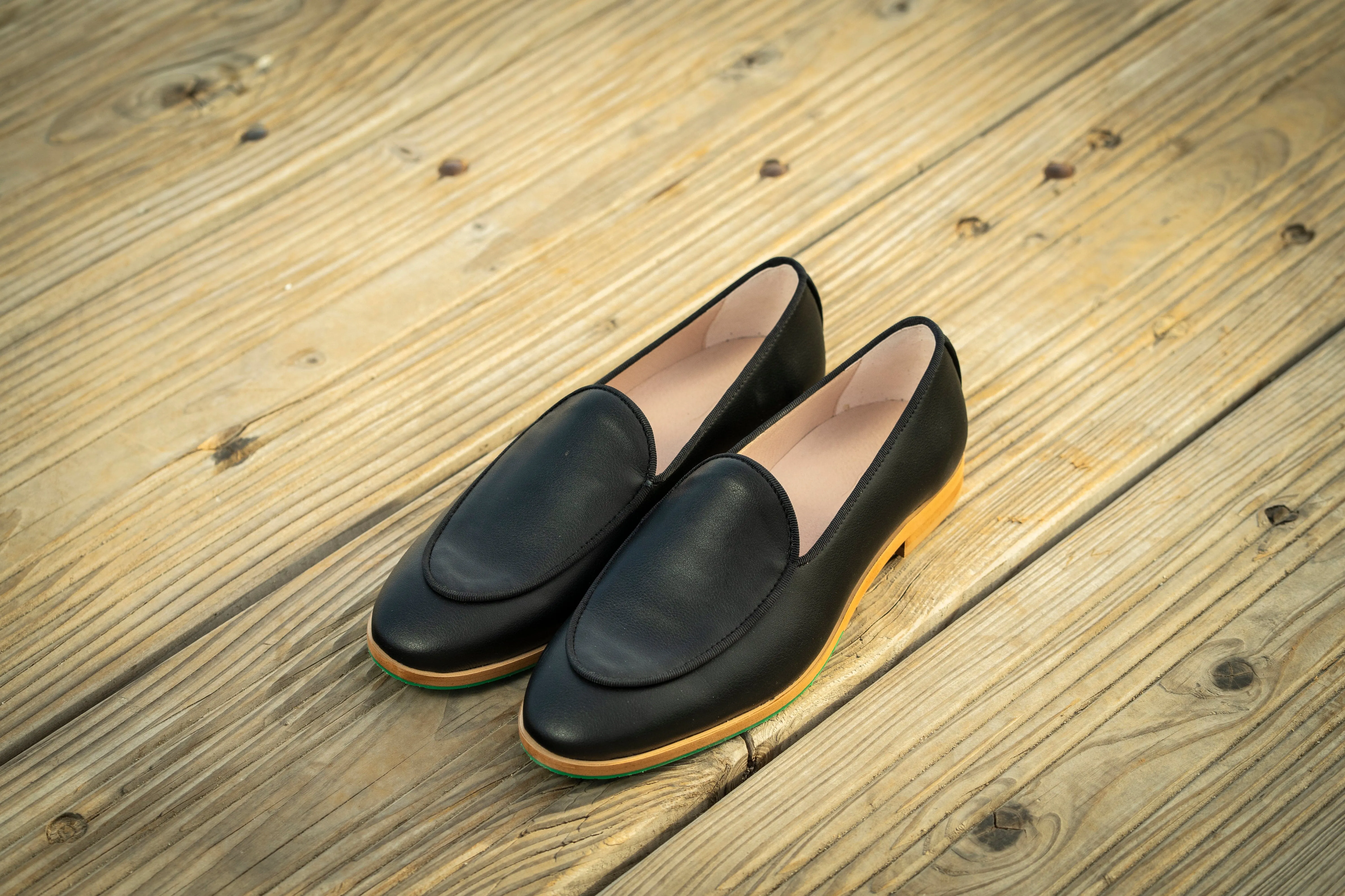 Princesa Vegan Leather Loafers | Black