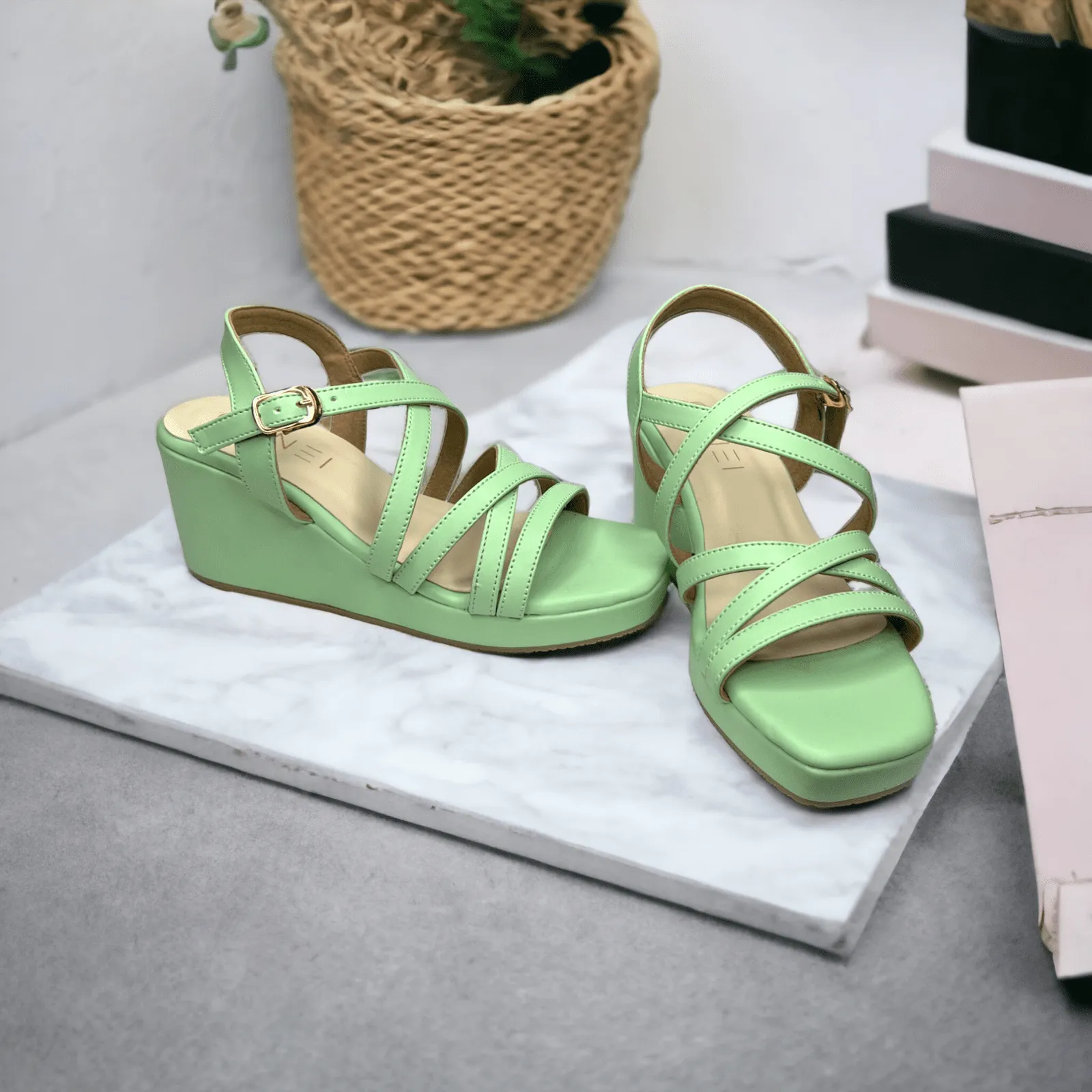 Pure Pastel Green Wedges