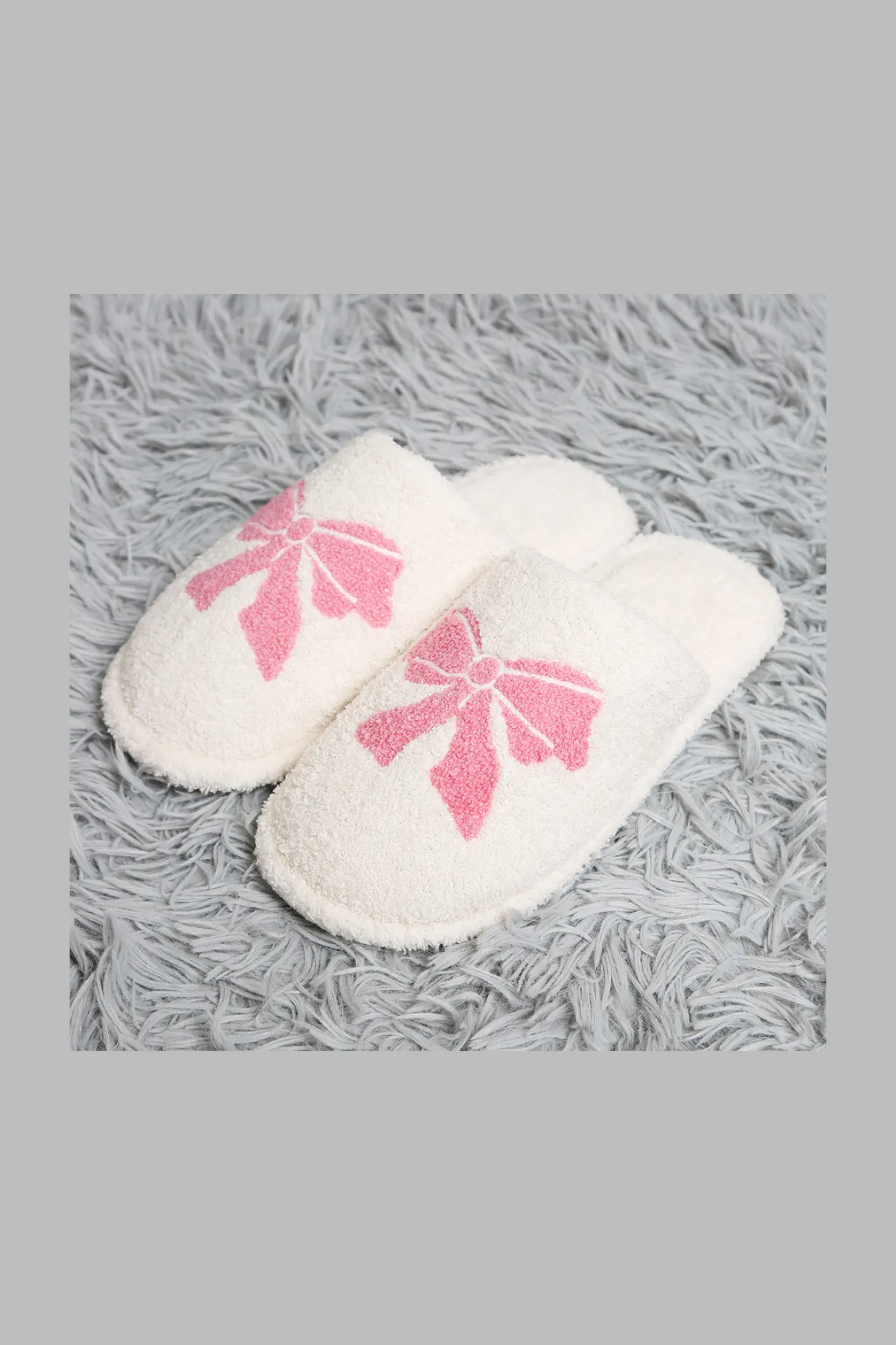 Ribbon Embroidered Soft Home Indoor Floor Slippers