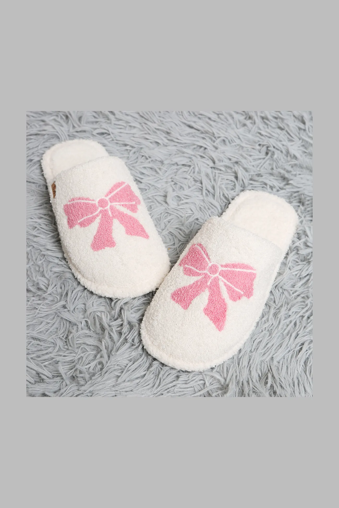 Ribbon Embroidered Soft Home Indoor Floor Slippers