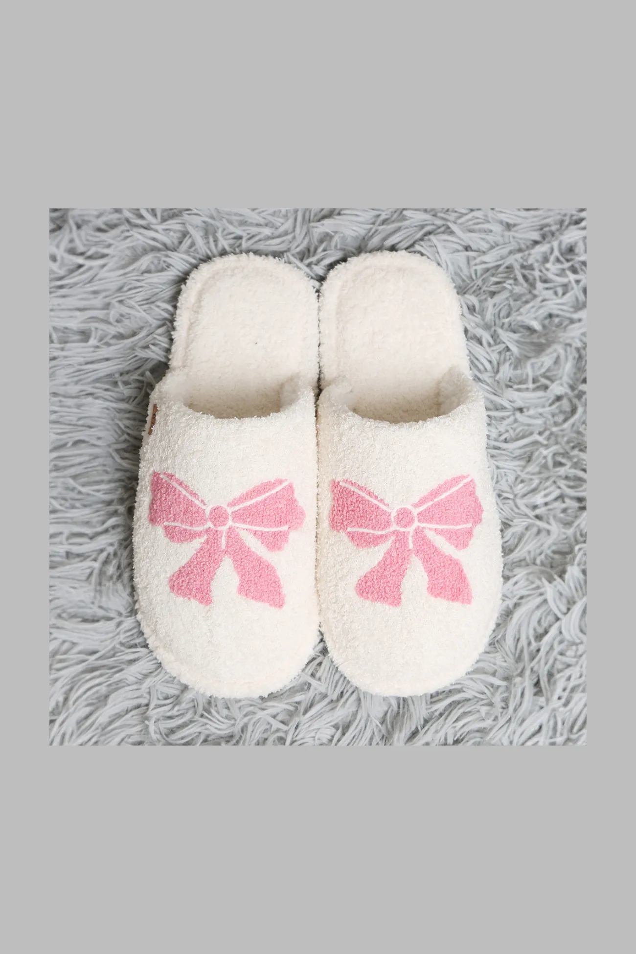 Ribbon Embroidered Soft Home Indoor Floor Slippers