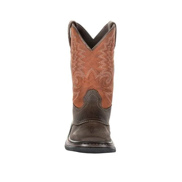 Rocky Children’s and Youth Original Ride Chocolate and Orange Western Boots RKW0257