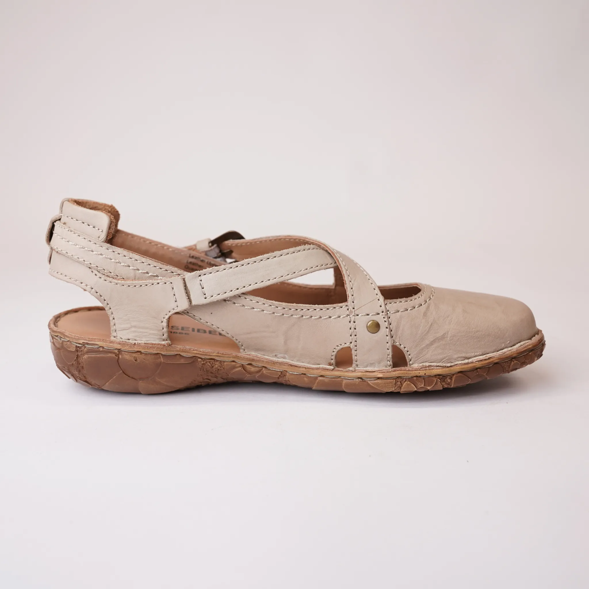 Rosalie 13 Creme Leather Sandals