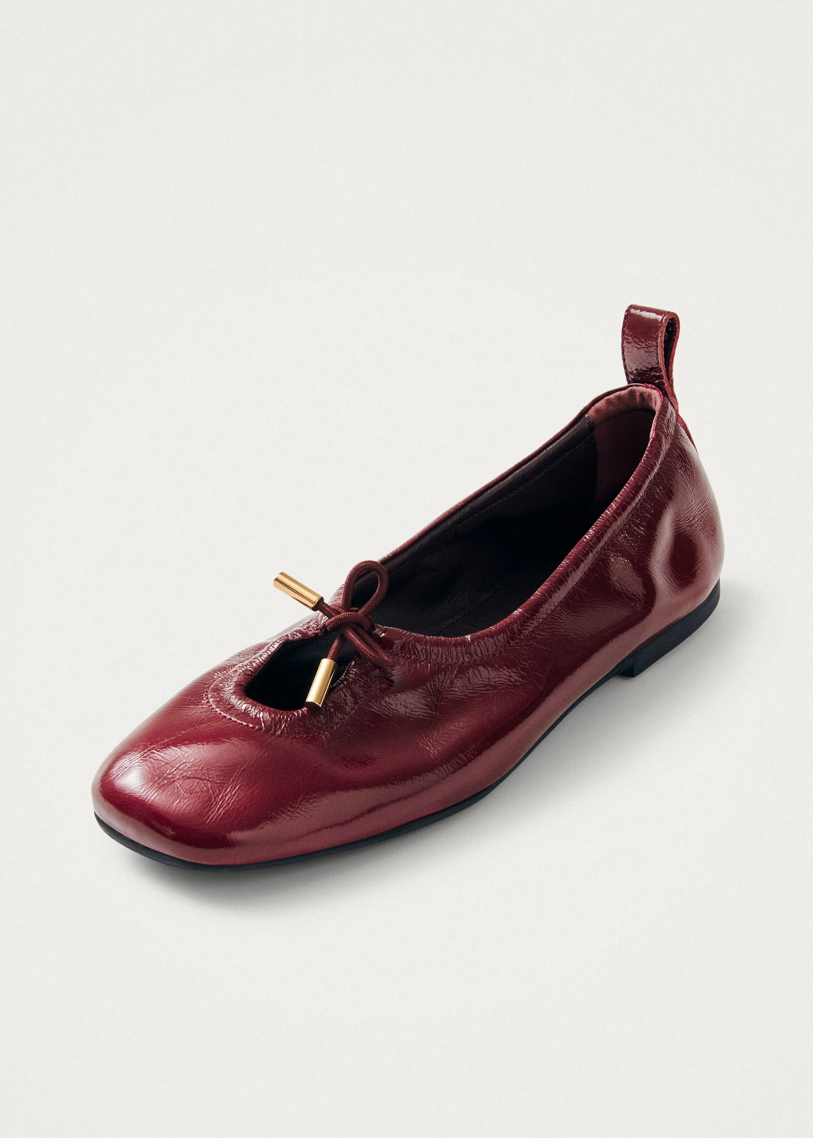 Rosalind Onix Burgundy Leather Ballet Flats