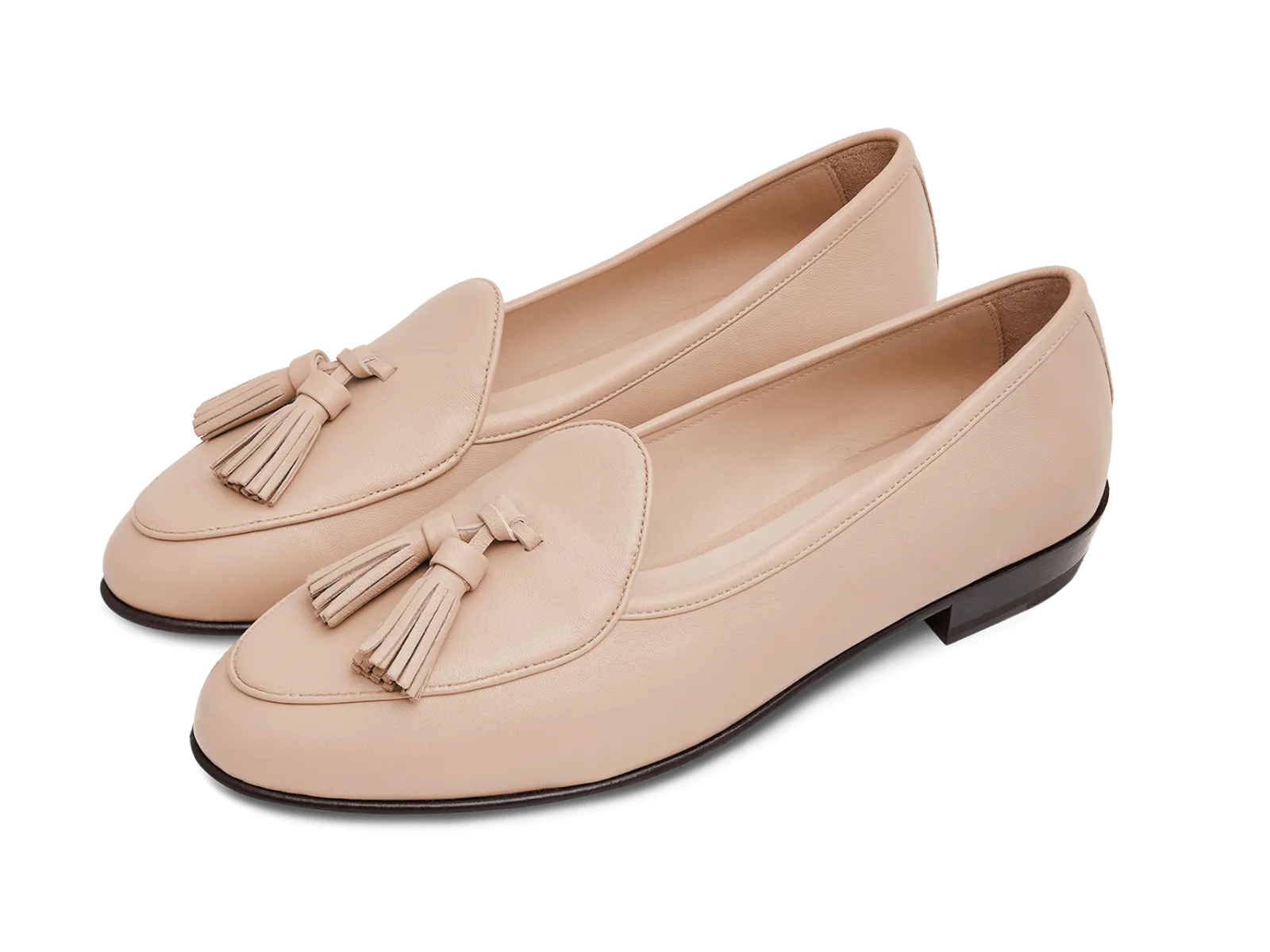 Sagan Tassel Loafers in Albatre Nappa