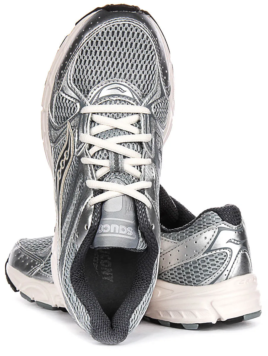 Saucony Ride Millennium In Silver white For Women