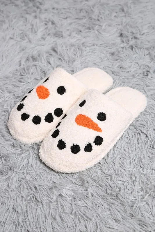 Snowman ⛄️ Print Soft Home Indoor Floor Slippers