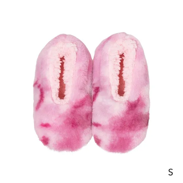 Snuggups Kids Tie Dye Pink Slippers Small