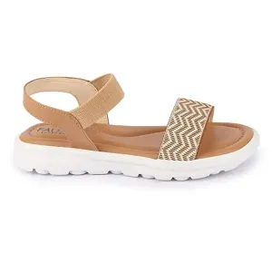 Stylish Leather Wedges Sandal For Women