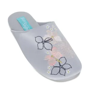 Sultry Slipper in Grey Fabric