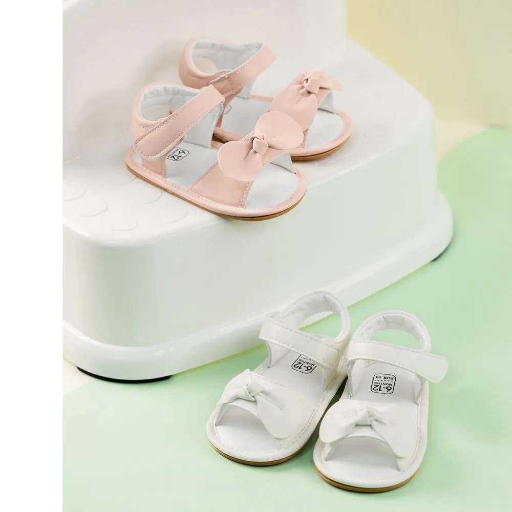 Summer baby bow anti slip breathable sandals Wholesale Children Shoes