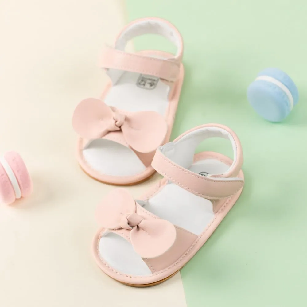 Summer baby bow anti slip breathable sandals Wholesale Children Shoes