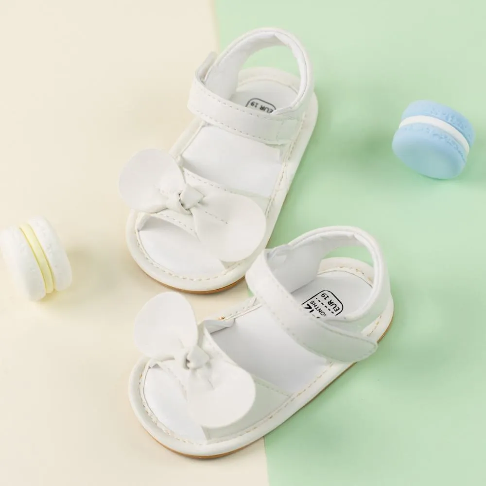 Summer baby bow anti slip breathable sandals Wholesale Children Shoes