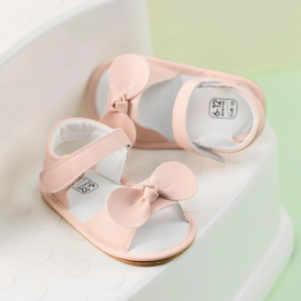 Summer baby bow anti slip breathable sandals Wholesale Children Shoes