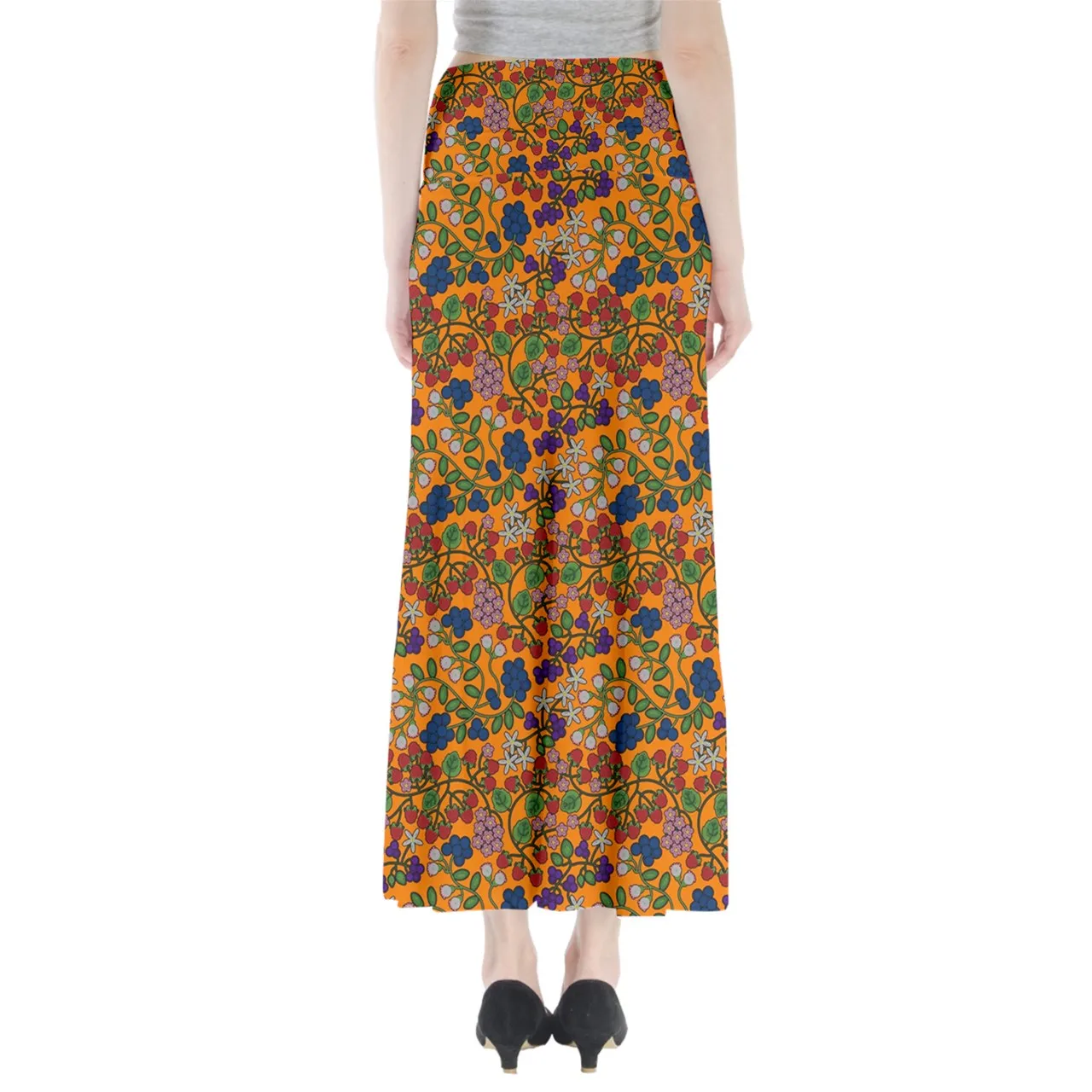 Takwakin Harvest Carrot Full Length Maxi Skirt