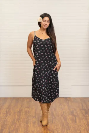 Tea Dress - ʻAʻaliʻi  Black ALL SALES FINAL