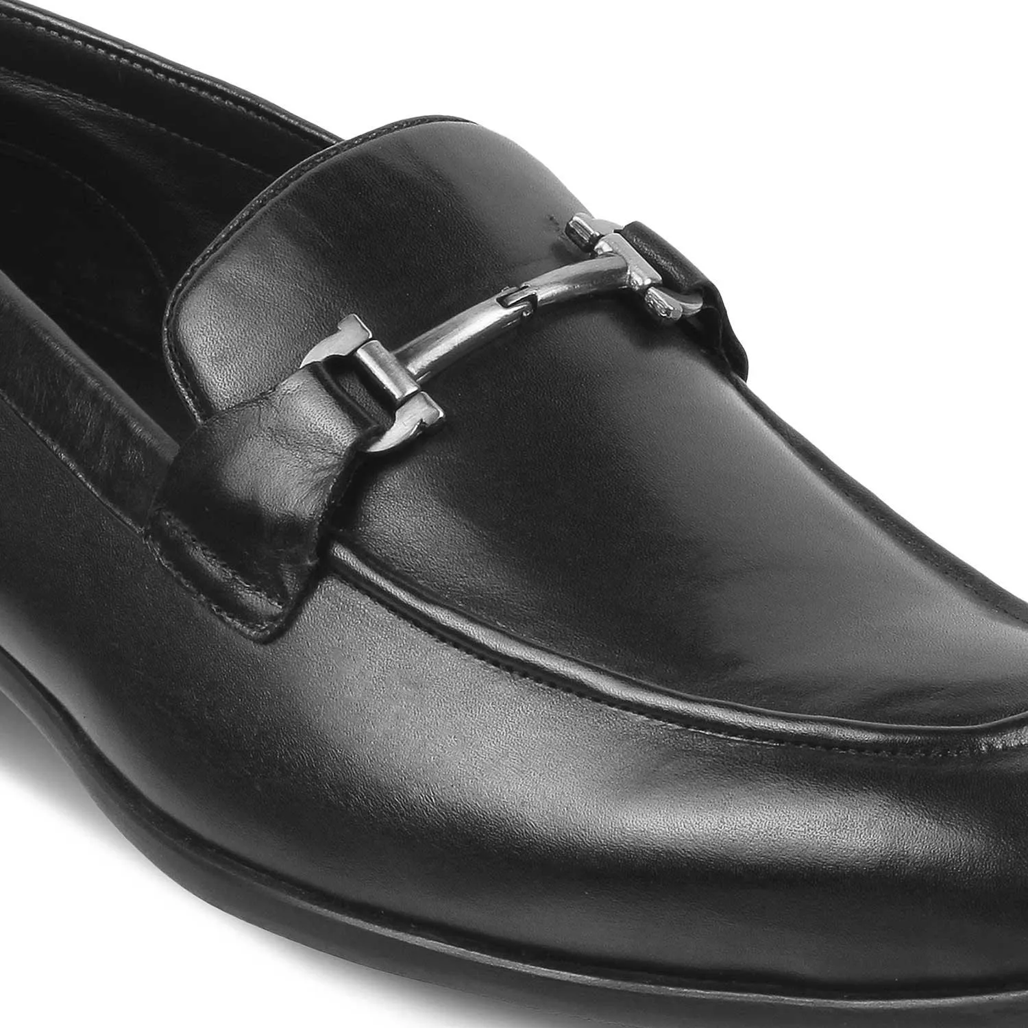 The Yobaa Black Men's Leather Loafers Tresmode