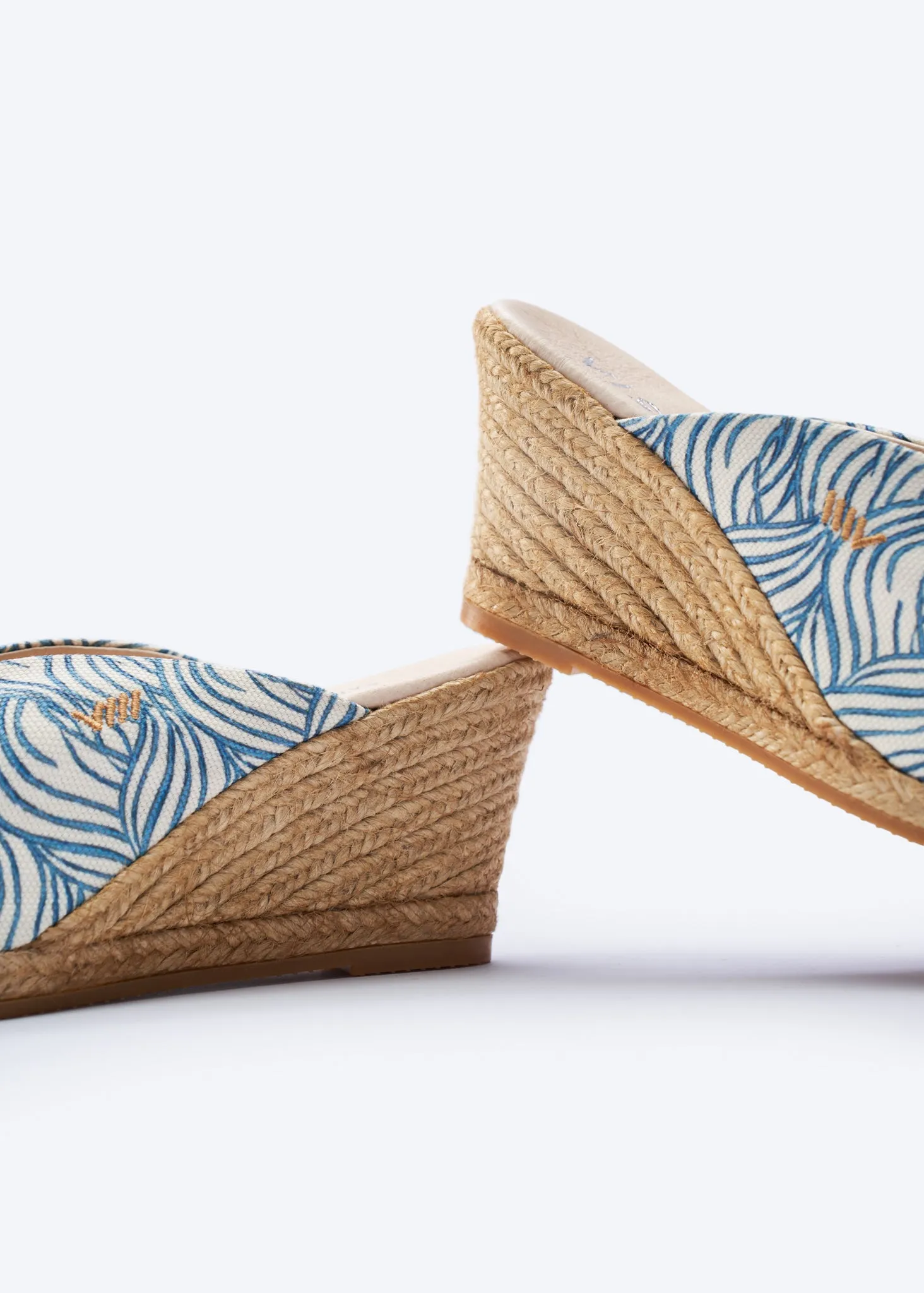 Truja Limited Edition Canvas Espadrille Mule Wedges