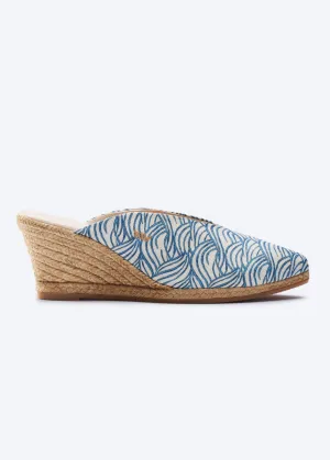 Truja Limited Edition Canvas Espadrille Mule Wedges