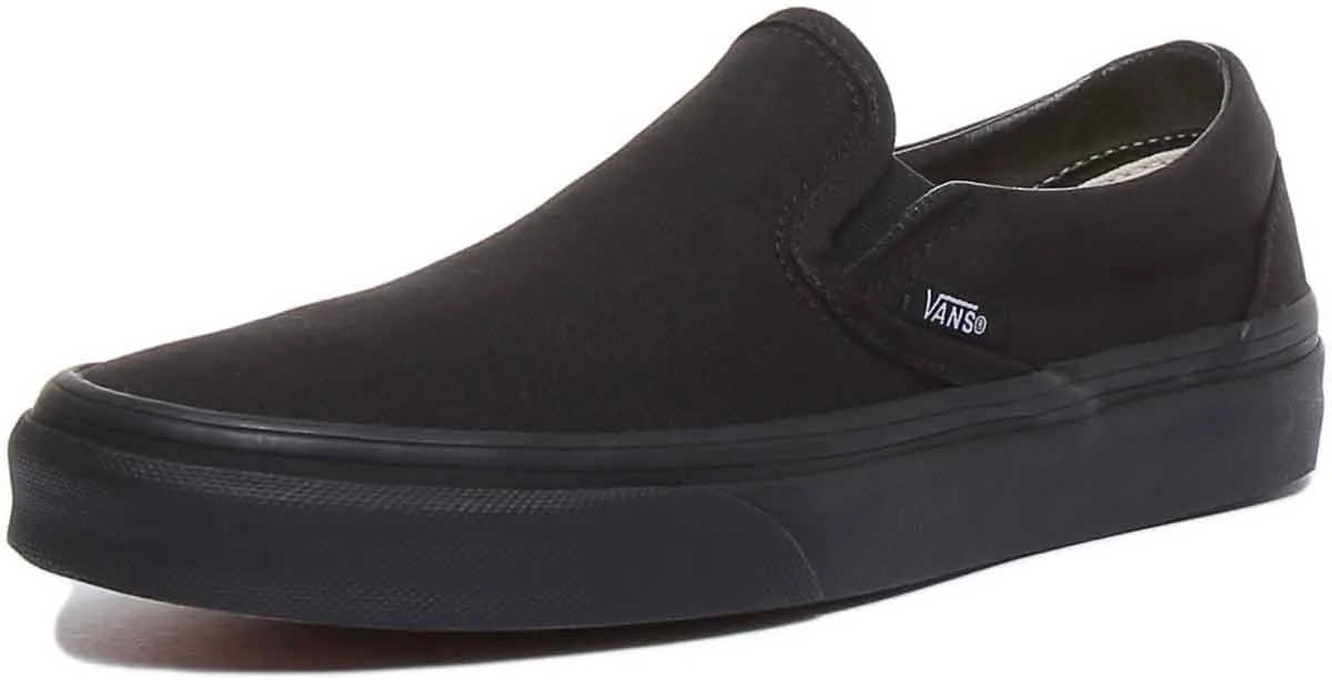 Vans Classic Classic Slipon In Black Black For Men